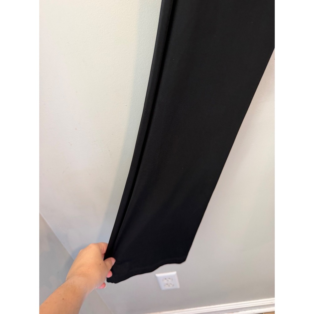 Chicos Easywear Black Pull On Straight Leg Pants Size 2 Regular High Rise 994 - Picture 4 of 8